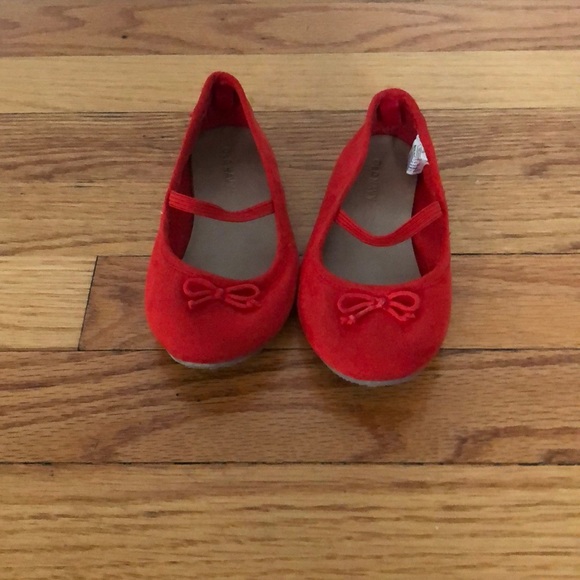 old navy red flats